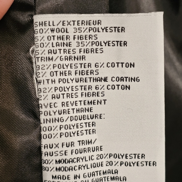 Via Spiga Faux Fur Collar Wool Trim Coat - Picture 9 of 11